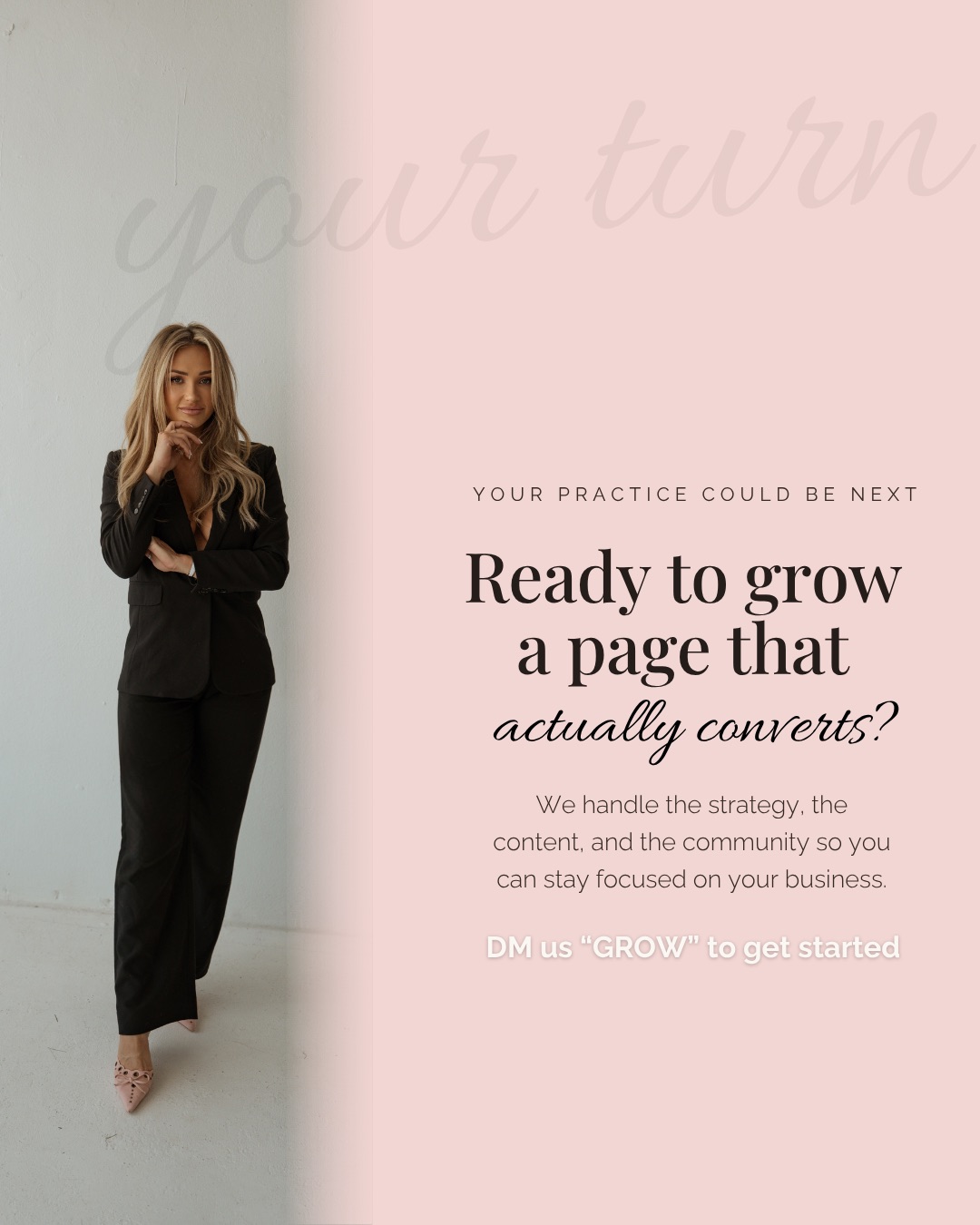 Your practice could be next — ready to grow a page that actually converts?