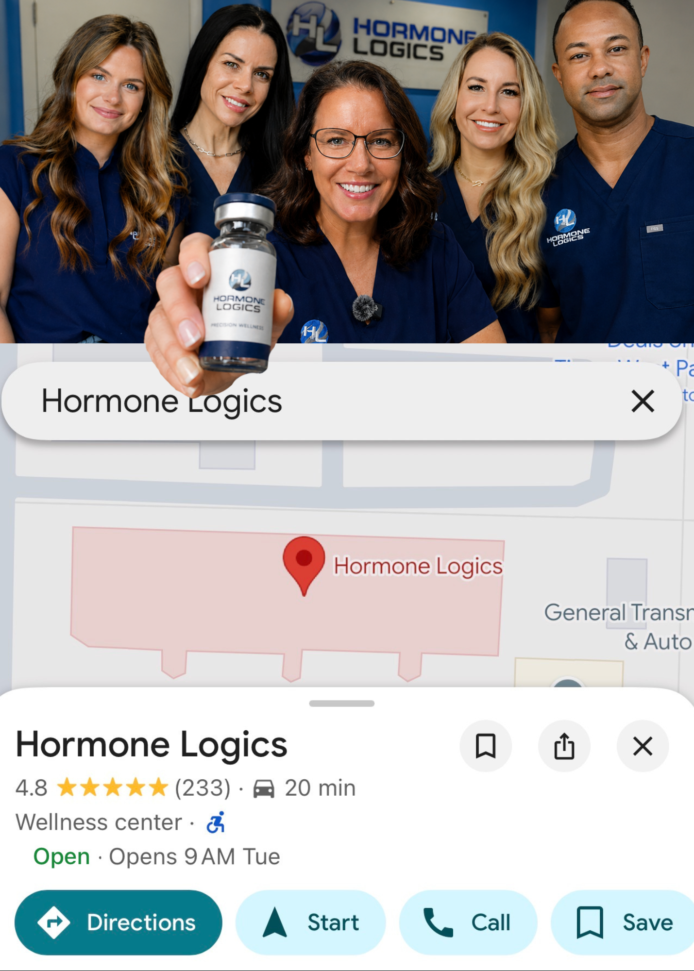 Hormone Logics — Google profile graphic