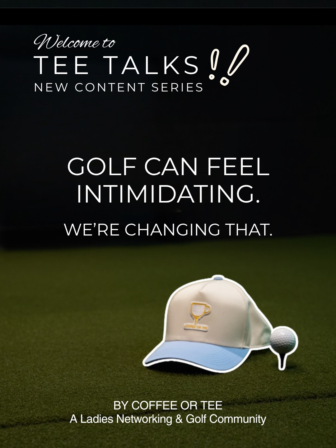 Welcome to Tee Talks — hook