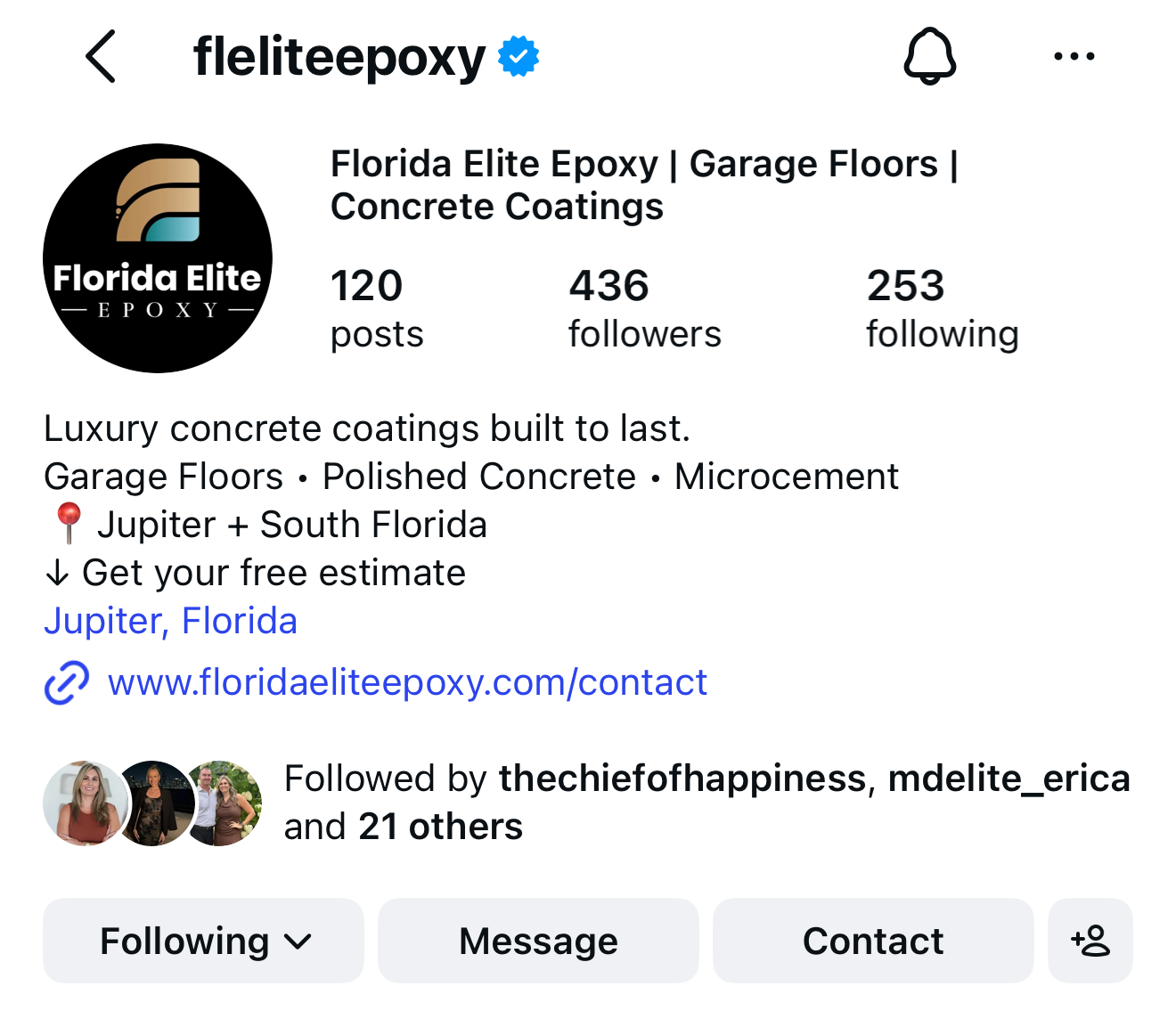 @fleliteepoxy Instagram profile