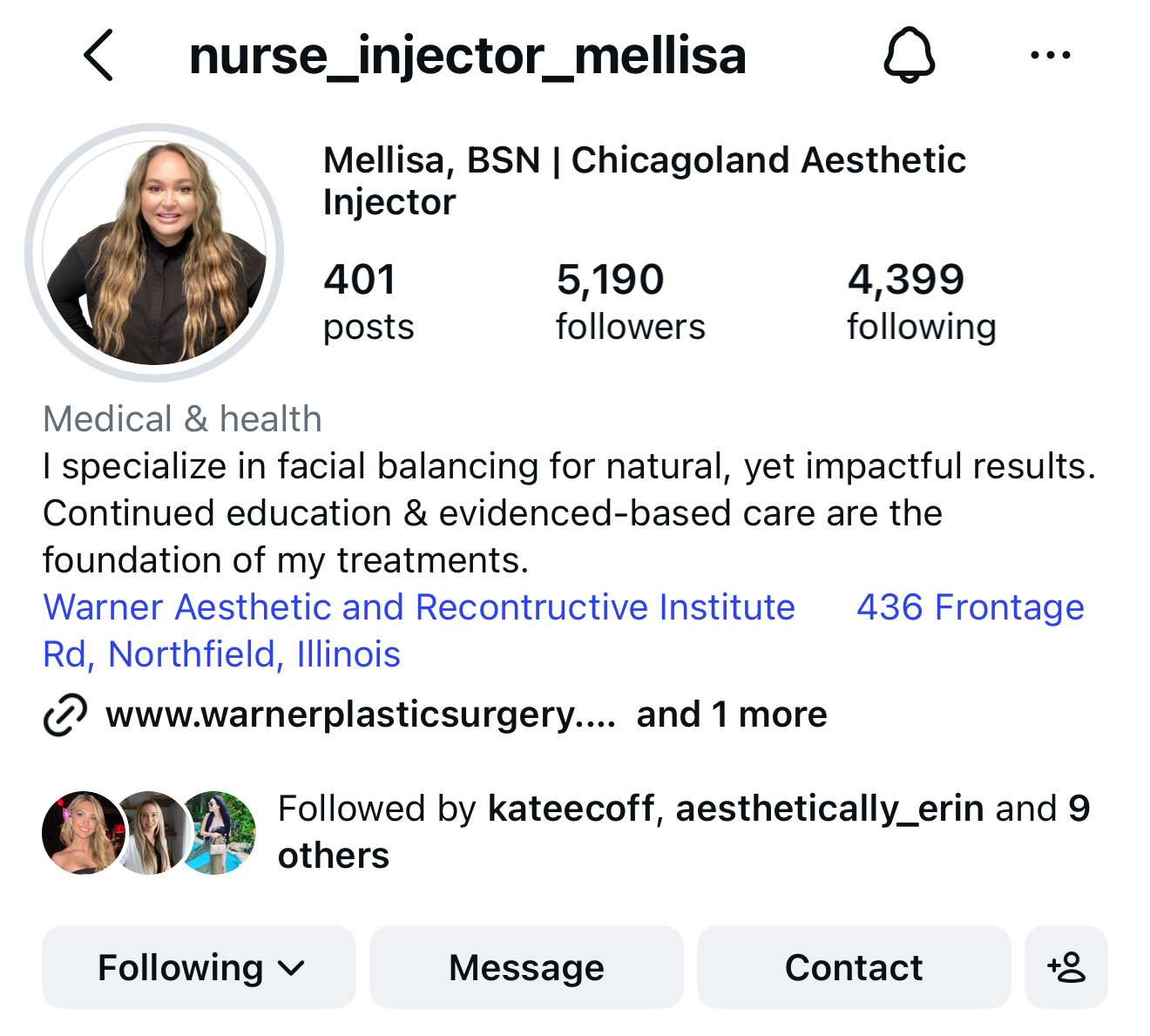 @nurse_injector_mellisa Instagram profile