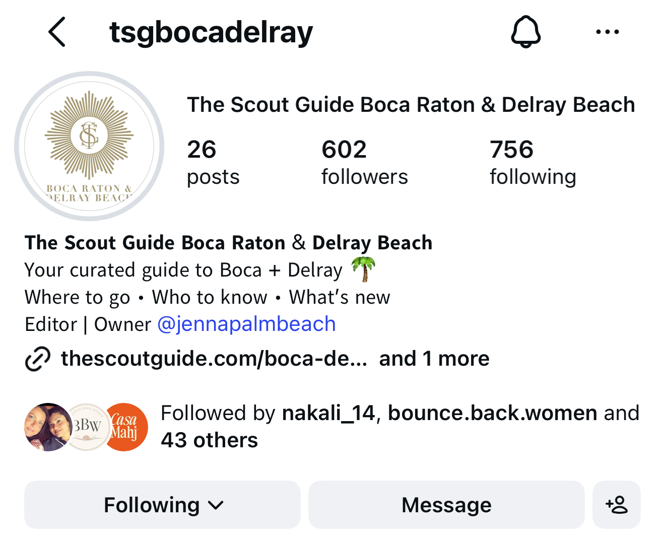 @tsgbocadelray Instagram profile
