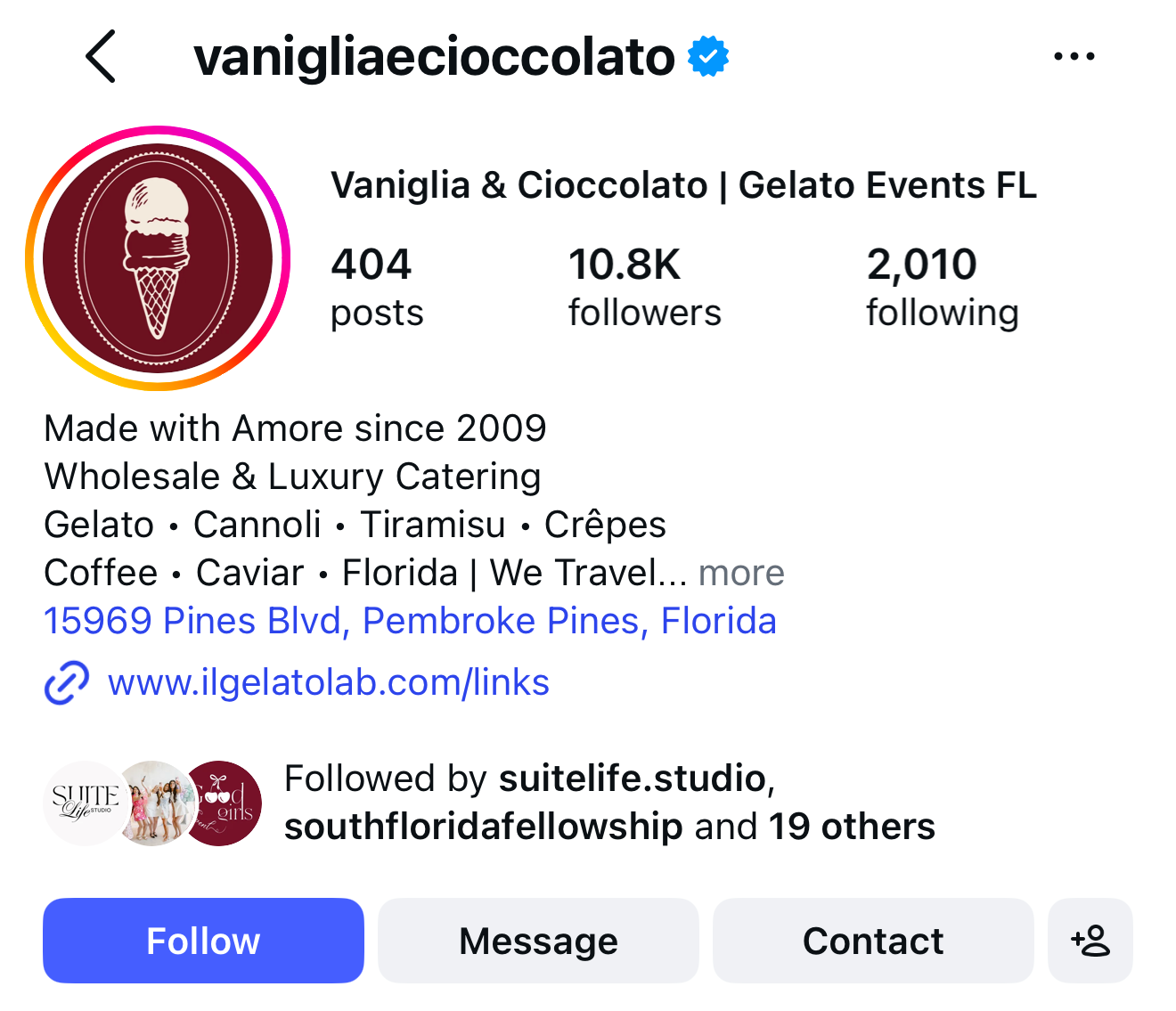 @vanigliaecioccolato Instagram profile